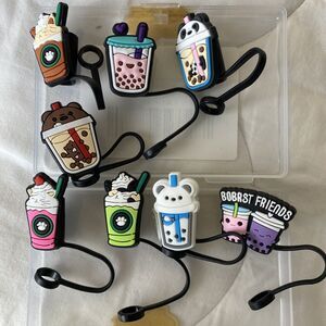 8pcs Straw Covers Toppers 10mm Compatible W/Stanley 30 & 40oz Cups Tumblers
